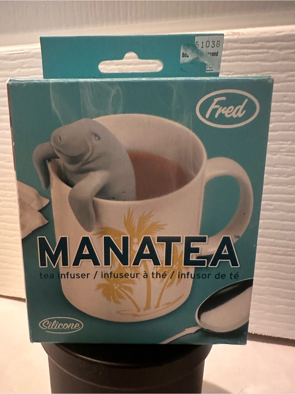 Fred Manatea Silicone Tea Infuser - Blue and Gray